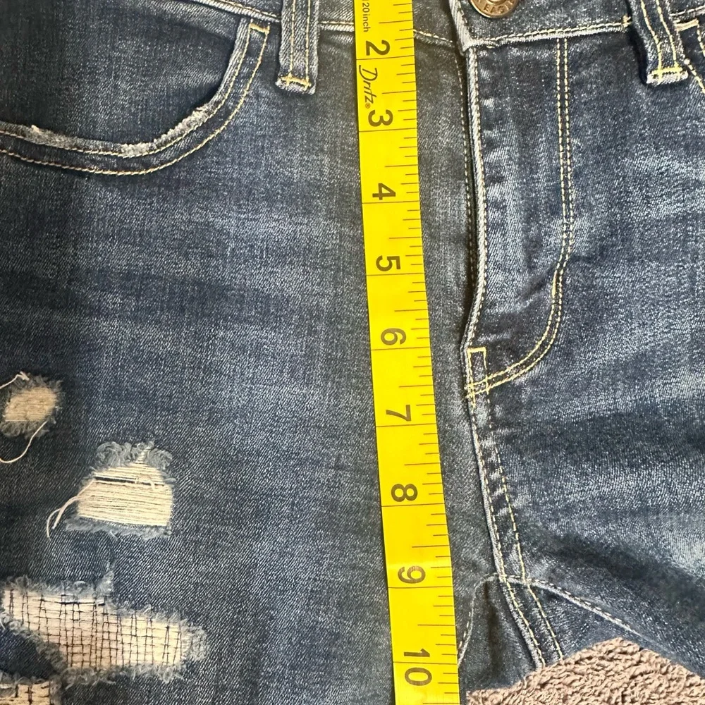 American Eagle‎ Outfitters Dark Blue Distressed Skinny Jeans